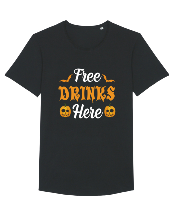 Free Drinks Here Black