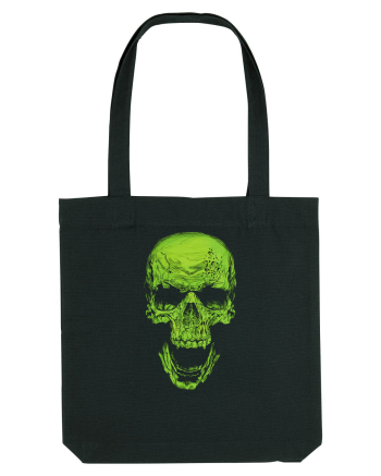 Green Skull Black