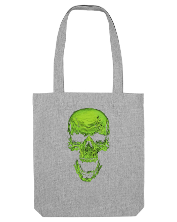 Green Skull Heather Grey