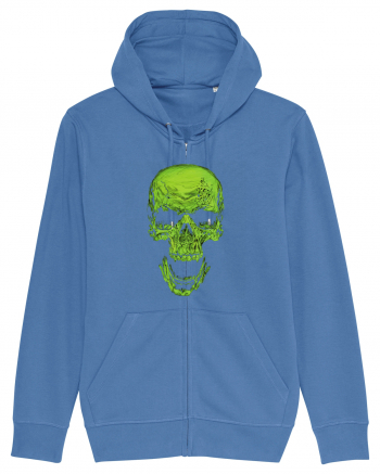Green Skull Bright Blue
