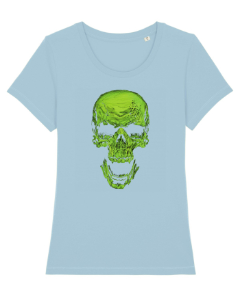 Green Skull Sky Blue