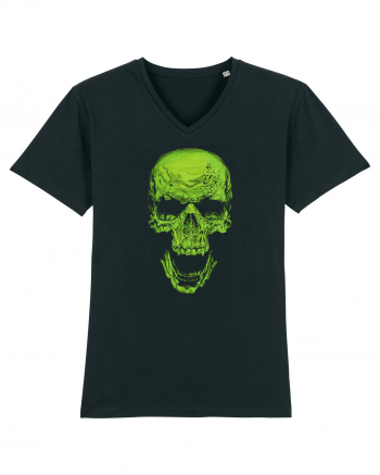 Green Skull Black