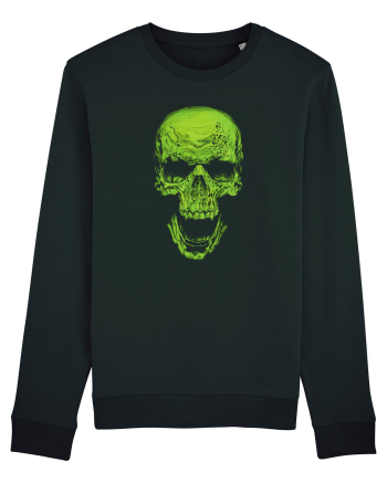 Green Skull Black