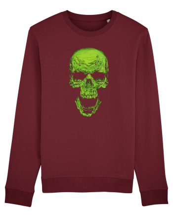 Green Skull Burgundy