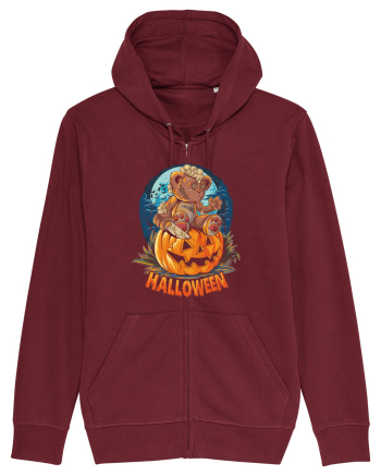 Halloween Bear Burgundy