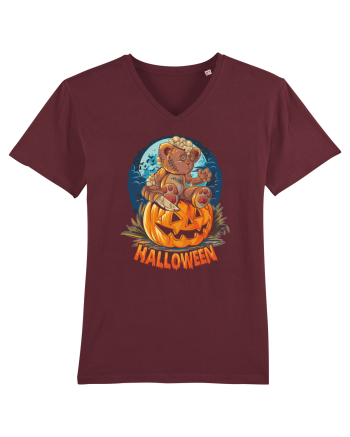 Halloween Bear Burgundy