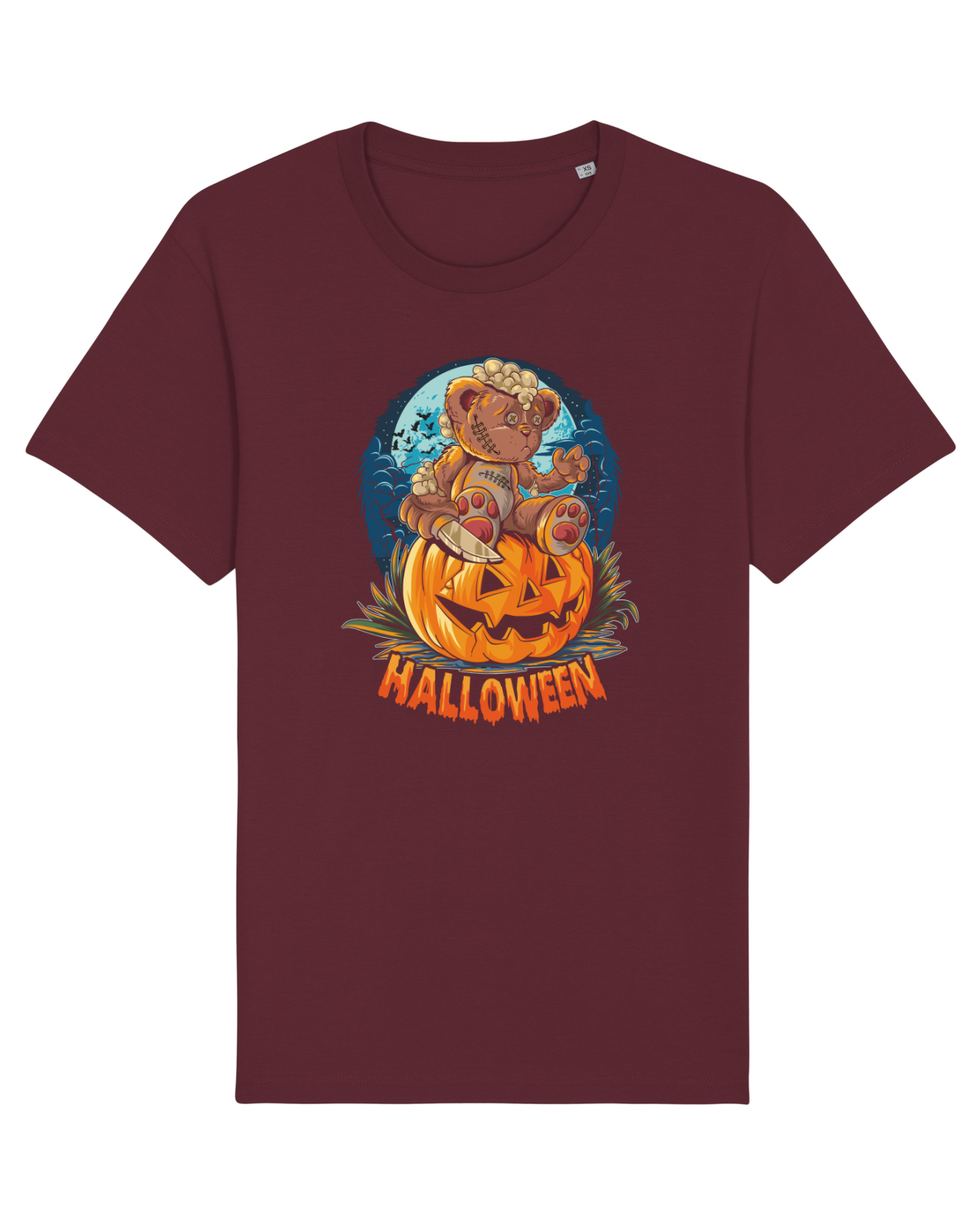 Tricou mânecă scurtă Unisex Rocker Burgundy