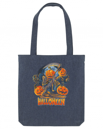 Halloween Crow Pumpkin Midnight Blue