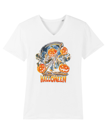 Halloween Crow Pumpkin White