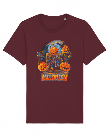 Halloween Crow Pumpkin Burgundy