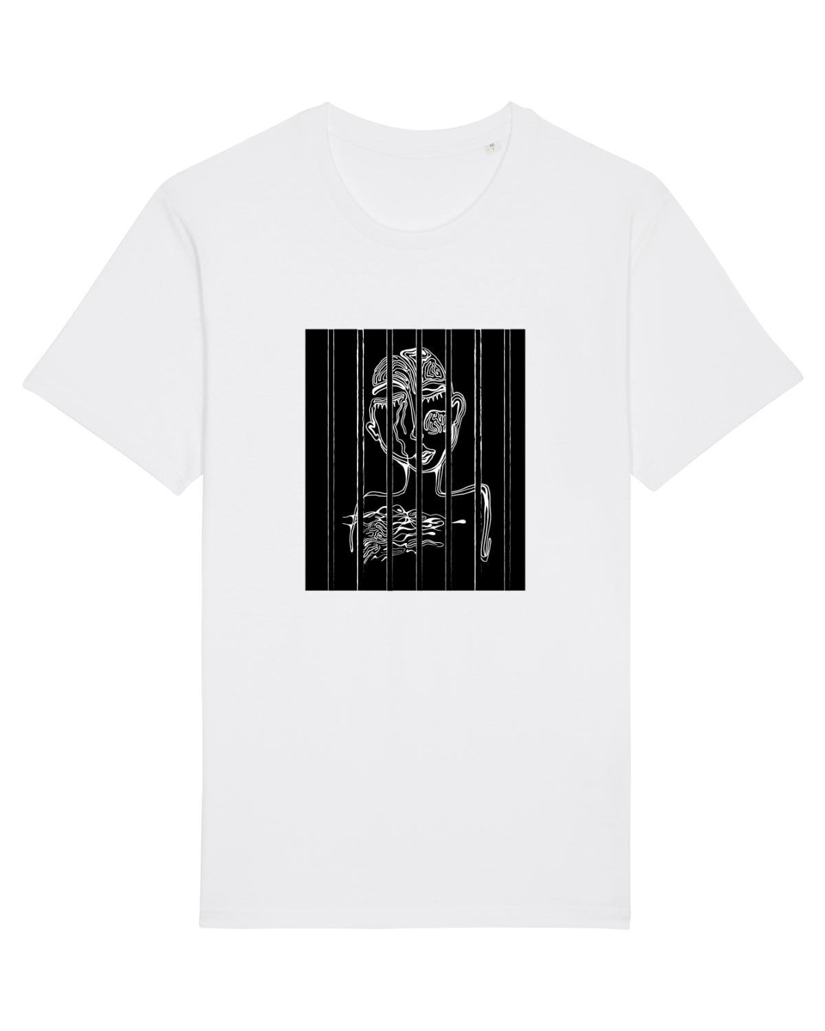 Tricou mânecă scurtă Unisex Rocker White