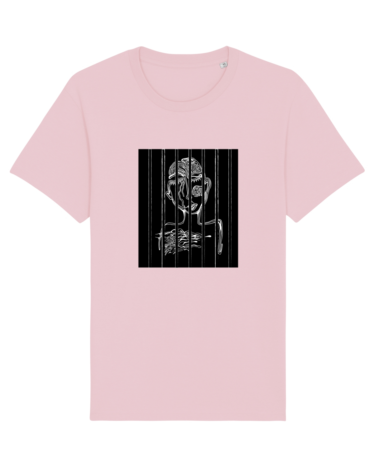 Tricou mânecă scurtă Unisex Rocker Cotton Pink
