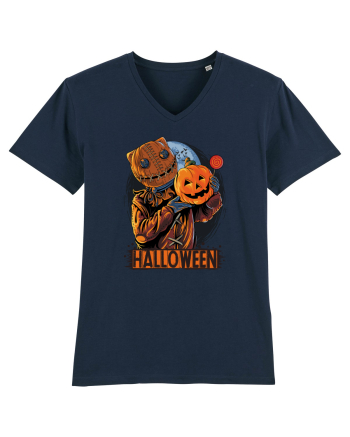Halloween Pumpkin Head French Navy