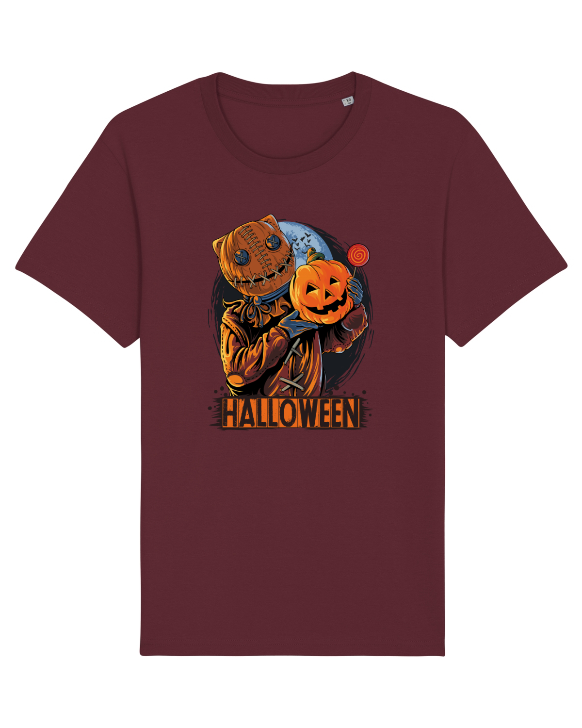 Tricou mânecă scurtă Unisex Rocker Burgundy