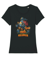 Halloween Witch Tricou mânecă scurtă guler larg fitted Damă Expresser