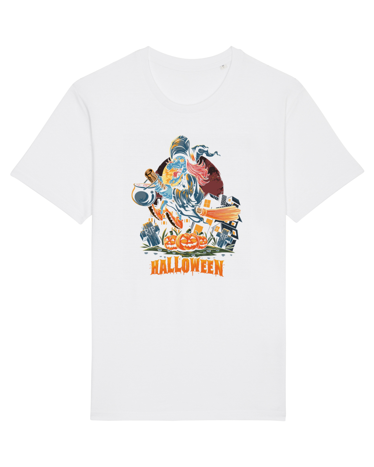 Tricou mânecă scurtă Unisex Rocker White