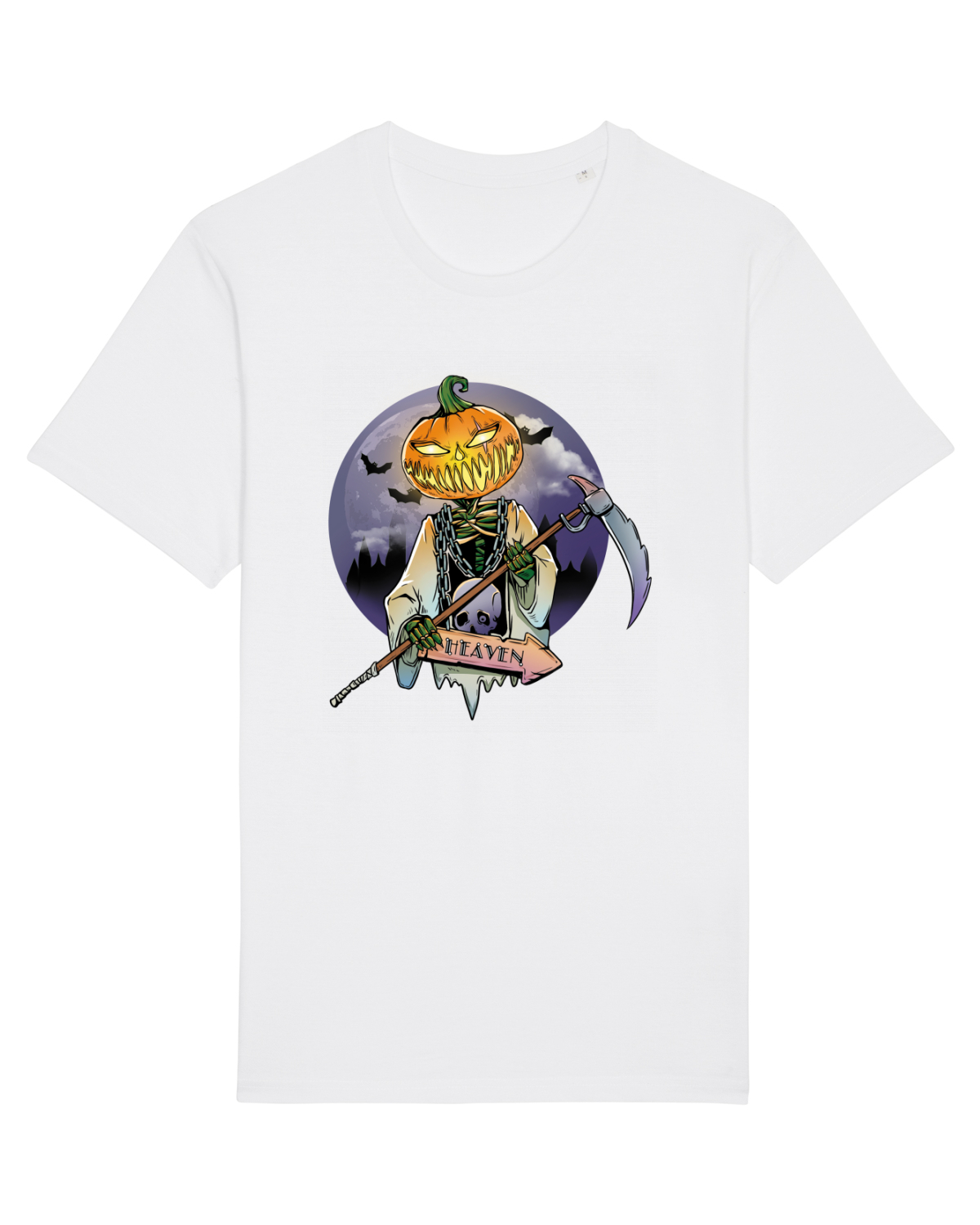 Tricou mânecă scurtă Unisex Rocker White