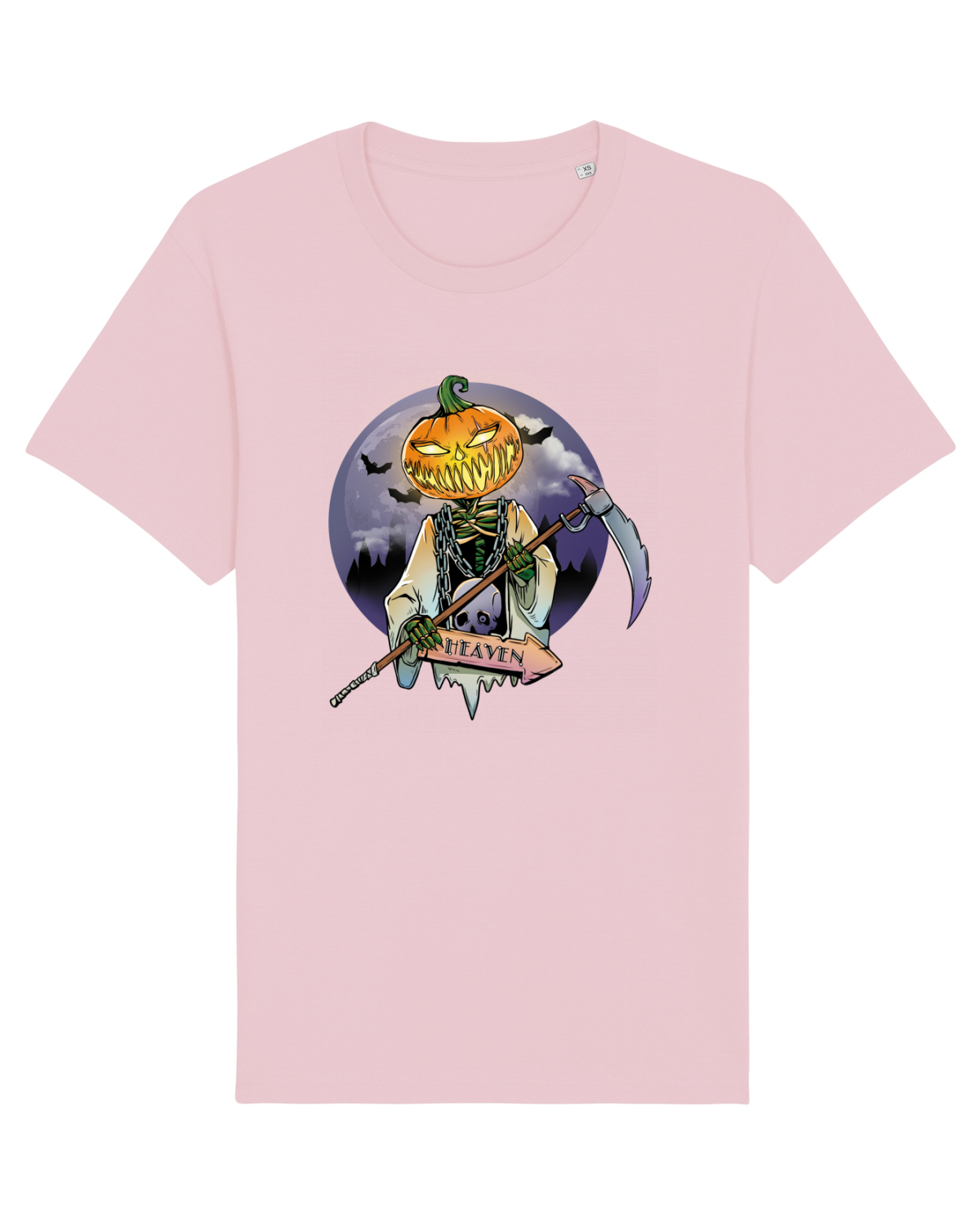Tricou mânecă scurtă Unisex Rocker Cotton Pink