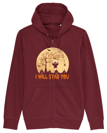 I Will Stab You Burgundy