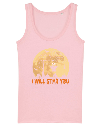 I Will Stab You Cotton Pink