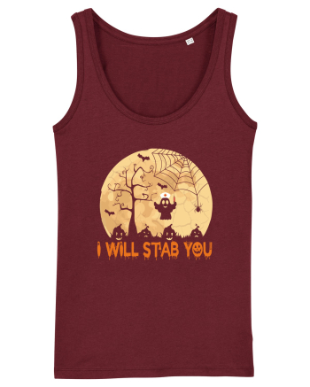 I Will Stab You Burgundy