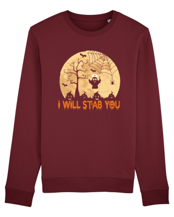 I Will Stab You Burgundy