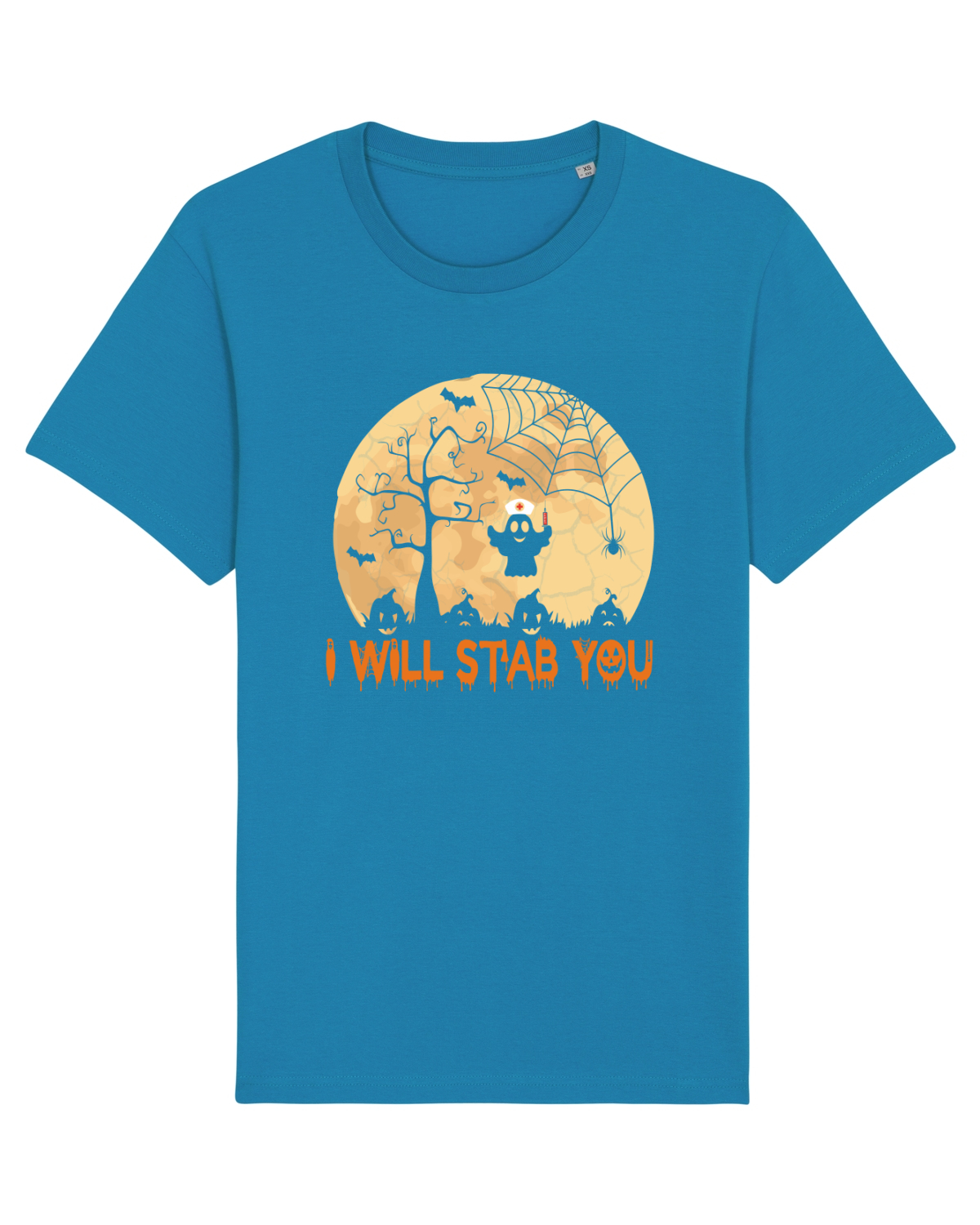 Tricou mânecă scurtă Unisex Rocker Azur