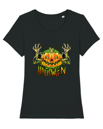 Pumpkin Halloween Bat Black