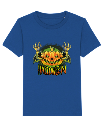 Pumpkin Halloween Bat Majorelle Blue