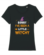 Sorry I've Been A Little Witchy Tricou mânecă scurtă guler larg fitted Damă Expresser