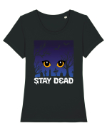 Stay Dead Tricou mânecă scurtă guler larg fitted Damă Expresser