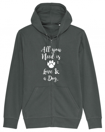 Love and a dog. Anthracite