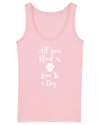 Love and a dog. Cotton Pink
