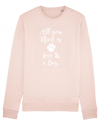 Love and a dog. Candy Pink