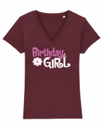 Birthday Girl Tricou mânecă scurtă guler V Damă Evoker