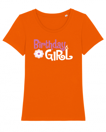 Birthday Girl Bright Orange