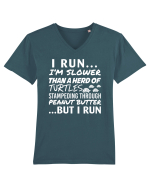 I RUN Tricou mânecă scurtă guler V Bărbat Presenter