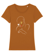 Te privesc Tricou mânecă scurtă guler larg fitted Damă Expresser