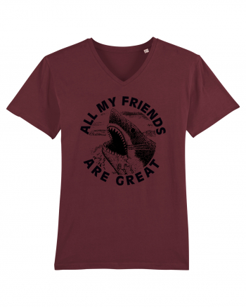 All my friends are great Burgundy