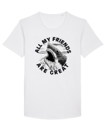 All my friends are great Tricou mânecă scurtă guler larg Bărbat Skater