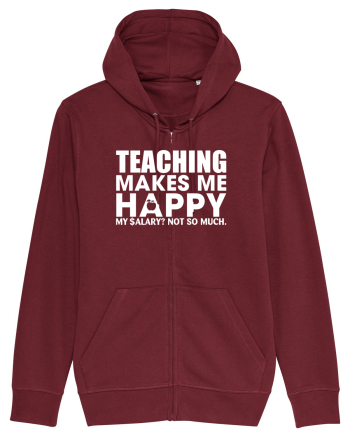Teaching makes me happy Burgundy