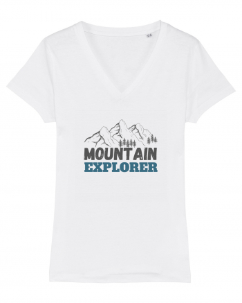 Mountain Explorer Illustration White
