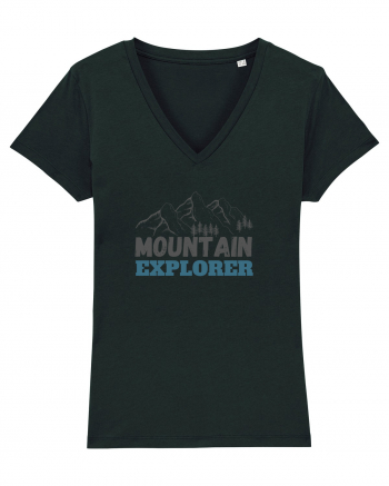 Mountain Explorer Illustration Black