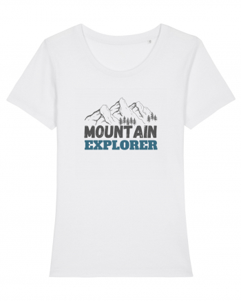 Mountain Explorer Illustration White