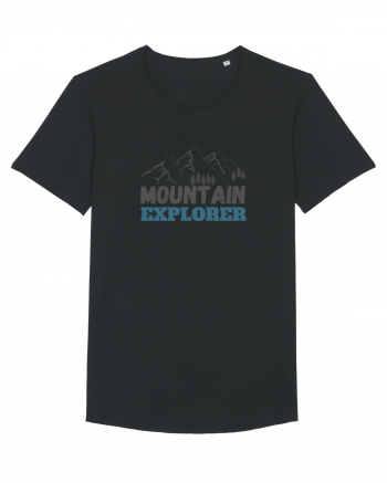Mountain Explorer Illustration Black