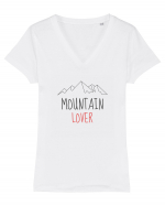 Mountain Lover Tricou mânecă scurtă guler V Damă Evoker