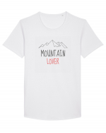 Mountain Lover Tricou mânecă scurtă guler larg Bărbat Skater