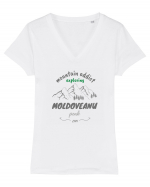 Mountain Addict Moldoveanu Peak Tricou mânecă scurtă guler V Damă Evoker