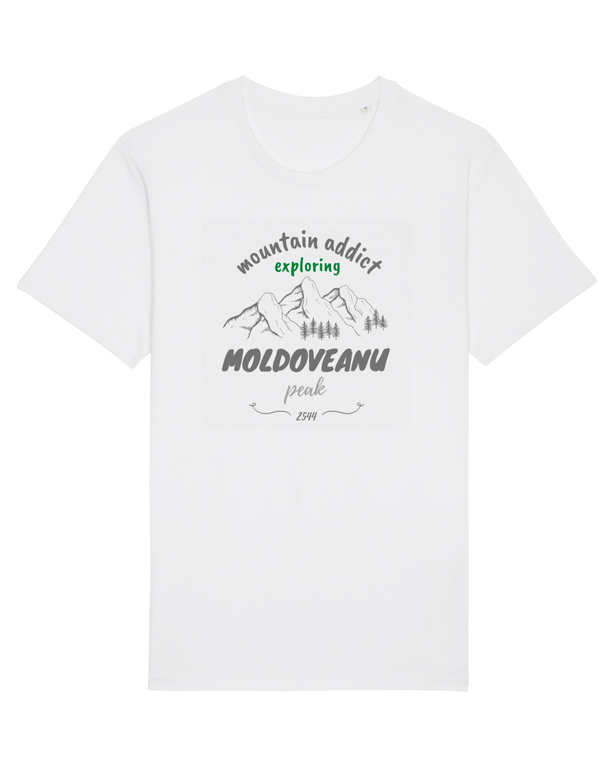 Tricou mânecă scurtă Unisex Rocker White
