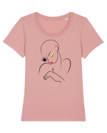 Te privesc Tricou mânecă scurtă guler larg fitted Damă Expresser